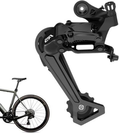 Fiets Derailleur - 9 Versnellingen - Outdoor Fietsen - Bevorderde Stabiliteit - 15 x 11 x 9 cm - Zwart