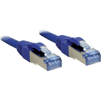 LINDY 47156 RJ45 Netwerkkabel, patchkabel CAT 6A S/FTP 30.00 m Blauw Snagless 1 stuk(s)