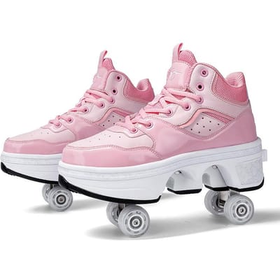 Wegloopschoenen Vierwielige Wegloop Rolschaatsen Volwassenen Kunnen Lopen en Schaatsen Schaatsen Basisschoolleerlingen Katrolschoenen 36