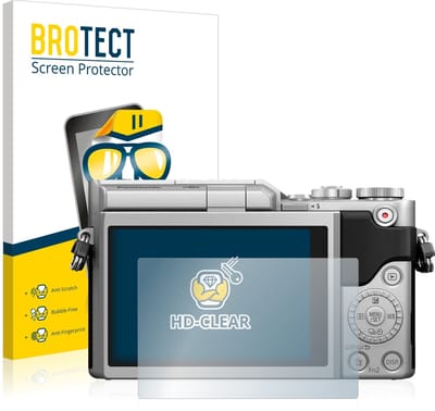 BROTECT - Screenprotector voor Panasonic Lumix DC-GX800 - Folie Beschermfolie transparant 2 Stuks