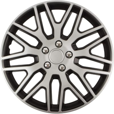 Wieldeksels set van 4 - 16 inch - Delaware Nuts chroom zilver - impactbestendig en betrouwbaar - ShopVlot