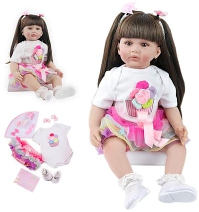 Reborn Babypop 60 cm - Realistische Siliconen Babypop voor Kinderen en Verzamelaars