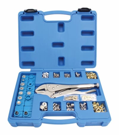 griptang met oogjes 275 delig - oogjestang - ponstang - zeilringtang- ogentang - ringtang - satra