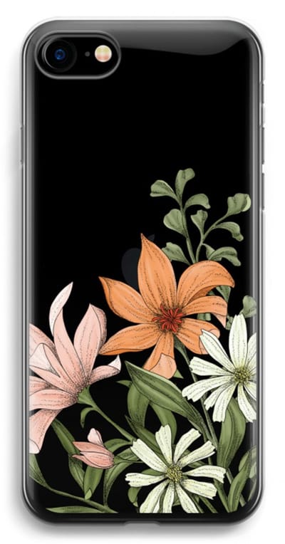 Case Company® - Hoesje geschikt voor iPhone SE 2020 hoesje - Floral bouquet - Soft Cover Telefoonhoesje - Bescherming aan alle Kanten en Schermrand