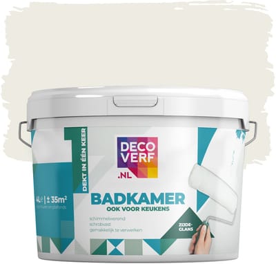 Decoverf badkamerverf gebroken wit 9010, 4L
