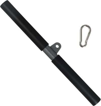 SnelShoppen - Lat-pull-up bar, biceps stang, optrekstangen, kabeltrekstang, triceps bar, fitnessstang, spiertrekstang, krachttraining, zwart, verstelb