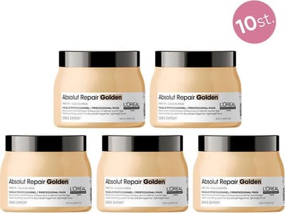 10X L'Oréal Serie Expert Absolut Repair Gold Golden Haarmasker 500ml