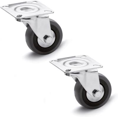 Apparaatwielen Zwenkwielen 40 mm - Draagvermogen 60 kg - Vloervriendelijk Rubber