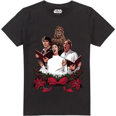 Star Wars Heren Kerstliedjes T-shirt (Zwart)