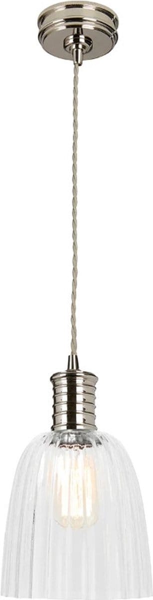 Elstead Lighting LED Hanglamp Douille | 1X E27 Max 60W | Dimbaar | Polished Nickel