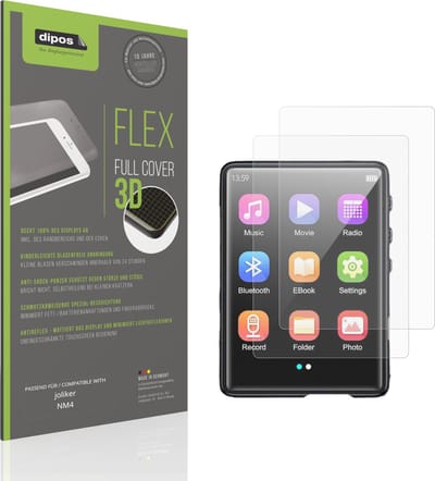 dipos FLEX – 2x Matte Screenprotector geschikt voor joliker NM4 | Volledige Schermbescherming | Case-Friendly