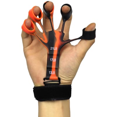 5 Vinger Handtherapie Grip Versterker Siliconen Oefenaar Voor Pols Revalidatie En Herstel