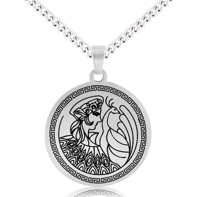 Griekse God Hera Ketting - Goudkleurige Mythologie Talisman - Roestvrij Staal - Olympus Cadeau - Pax Amare