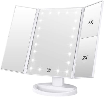 DnA® Vanity Spiegel - Hollywood Spiegel - Bright Beauty Vanity Makeup Spiegel - Wit - 28cm x 18cm x 7cm