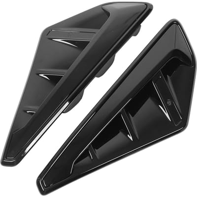 2 pièces Noir Brillant Cache de Garniture de Prise d'Air Latérale Aile Grille Panneau d'Admission d'Air pour X5 G05 2019‑2022 gray