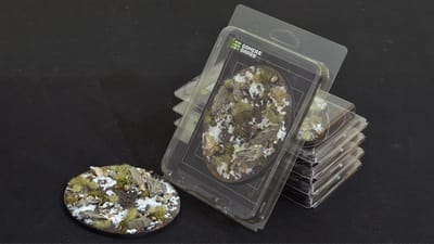 Winter Bases Pre-Painted (1x 120mm Oval)
