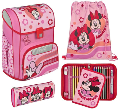 Scooli schooltas EasyStart Schulranzen-Set 5-delig Minnie Mouse roze