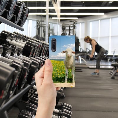 Book Case voor Xiaomi Mi 9 Hoesje maken Schaap en Lammetje