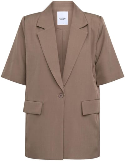 SISTERS POINT Viksa-ss.bl - Dames blazer - D. Sand Mel - Maat XS/S