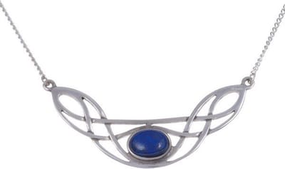 Keltische Boog hanger | keltische sieraden met steenen
