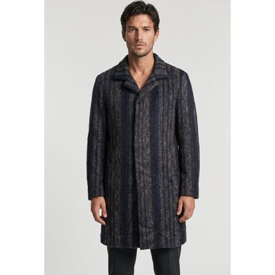 John Varvatos Hidden Cf Placket Button Navy Size: 50 | Winter Jackets Outlet | Heren | Blauw