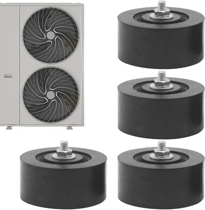 Anti-trillingsmatten - Schokdempers Apparaten - Stil Werken - Krachtige Demping - 4 Stuks - Zwart