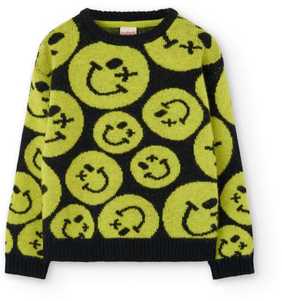 Boboli Knitwear Trui Geel,Zwart 4 Years Jongens