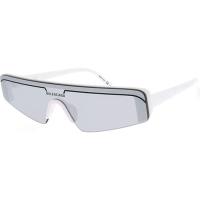 Balenciaga Mode Onregelmatige Vorm Zonnebril Uniseks Zonnebril Wit BB0003S-002 White,99 white