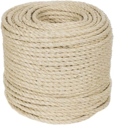 Natuurlijk Touw Sisal Fiber Touw 1/2 Inch Diameter 25 Voet Sterk en Duurzaam