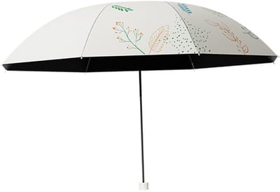 VHV-Compacte Reisparaplu met UPF 50+ UV-Bescherming - 8-Bons Windbestendige Stormparaplu - Lichtgewicht Zon en Regen Paraplu voor Dames en Heren-groente