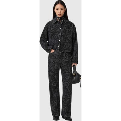AllSaints Nicky Denim Shacket Leppo Black Taglia: M | Giacche di jeans Outlet | Donna | Blu