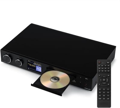Internetradio met CD Speler - DAB Radio Receiver - Muziek Streamen en Luisteren - 100W Versterker en Spotify Connect