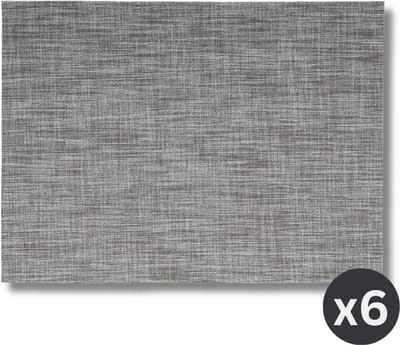 ZICZAC - Placemat PURUS - SET/6 - Microban, antibacterieel, grijs