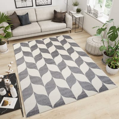 Tapiso Maroko Vloerkleed Grijs Woonkamer Carpet Maat- 240x330