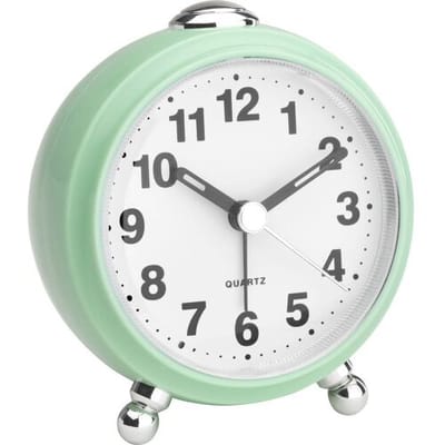 TFA Dostmann 60.1030.04 - Wekker - Analoog - Retro-look  Stil uurwerk - Snooze - Achtergrondverlichting - Kunststof - Groen