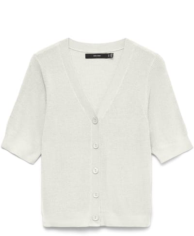 VERO MODA - VMNEWLEX 2/4 V-NECK CARDIGAN - Dames - Cardigans