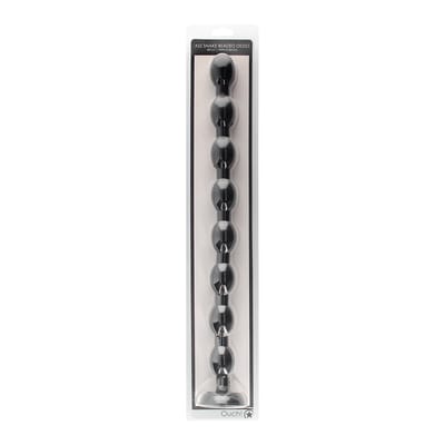 Ass Snake Beaded Dildo - 50 cm - Black