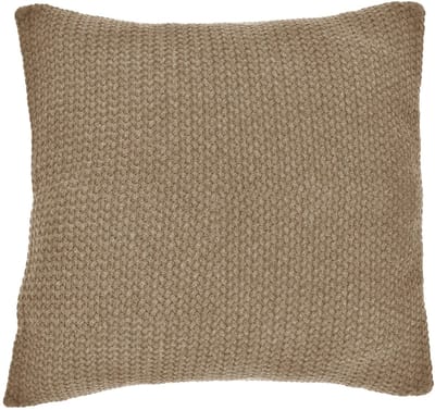kussenhoes Kian gebreid,50x50 cm, zand, 100% katoen, gebreid, Oekotex