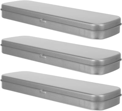 Metalen Opbergdozen - Sieradendoos Set - Spullen Organiseren - Stevige Constructie - 3 Stuks 20cm - Zilver