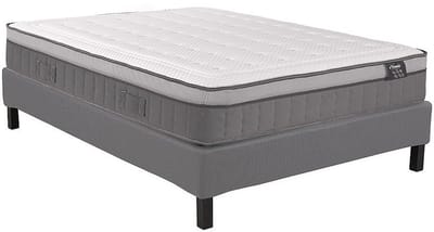 Vente-unique Set decoratieve bedbodem + matras met pocketveren, 7 zones en schuim met vormgeheugen ASGARD van YSMÉE 30 cm dik - 160 x 200 cm