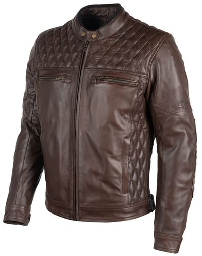 MOTOBLOUZ Motorjas BLACKSMITH Mannen|4-seizoenen|Mokka L CE-gekeurd
