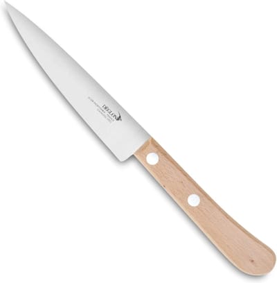 Déglon Vleesmes – Essentiel Serie – Roestvrijstalen Lemmet – Beukenhouten Handvat – 14 cm
