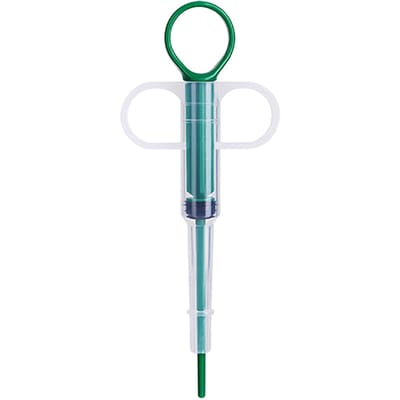 Rondkopige Huisdieren Medicijn Dispenser Zachte Tip Spuit Druppelaar Voeder voor Honden & Katten white