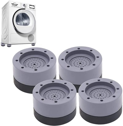 Dailygoods- Anti-vibratievoetjes 4 Stuks - Schokabsorberend - Rubber/Kunststof - Antislip - Voor Wasmachine/Droger - Geschikt voor Diverse Vloeren - Wasmachinevoeten