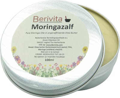 Moringa Zalf 100ml Blik - Moringa Olie met Shea Butter - Moringazalf