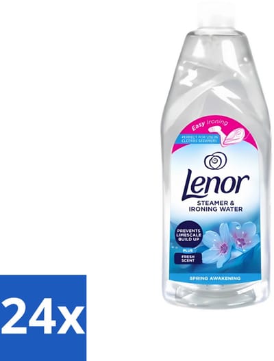 24 x Lenor - Strijkwater - Spring Awakening - Textielverfrisser - 1000 ml - Strijkwater - Textielverfrisser - Wasgoed - Frisheid - Kleding