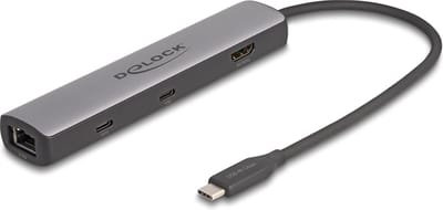 Delock USB 40 Gbps USB Type-C™ Docking Station 8K - HDMI / USB 10 Gbps / 2.5 Gigabit LAN / PD 3.0 100 W