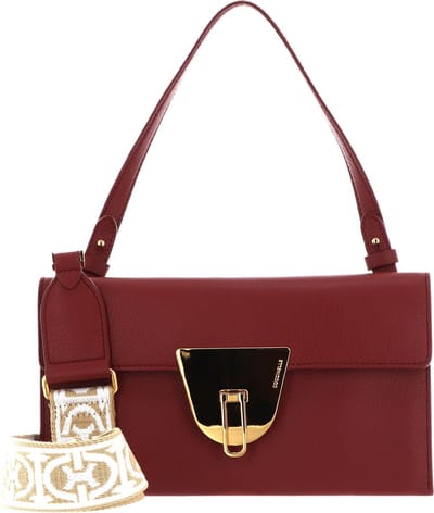 COCCINELLE Leren Handtas Schoudertas Coccinellenico Handbag Acero Terracotta