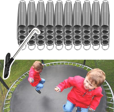 Trampoline Veren - Reserveonderdelen - Trampoline Reparatie - Zwaar Gegalvaniseerd Staal - 88 mm - Zilver