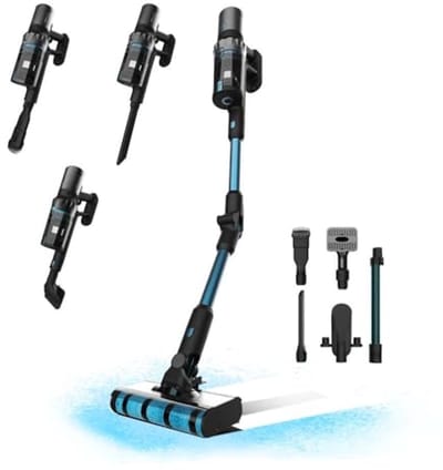 Draadloze Steelstofzuiger 3-in-1 met Hoge Zuigkracht en Flexibele Buis